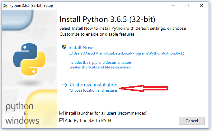 Python Install first Step