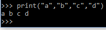 multiple value print in python