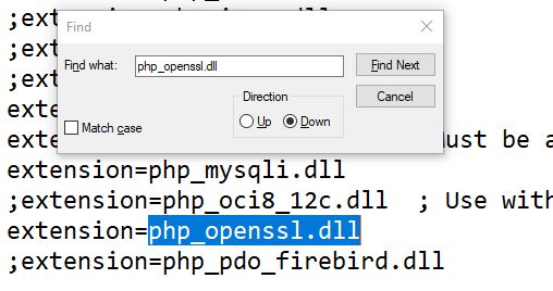 PHP OPEN SSL Enable