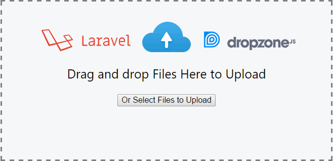Laravel Drag and Drop with Dropzonejs File Uploader