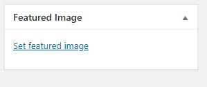 wordpress Featured Image feature add