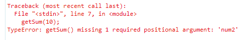 python argument missing error 2