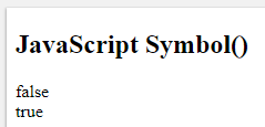 JavaScript Symbol Data Type