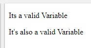 JavaScript Valid Variable