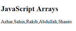 javascript array literal