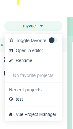 Vue Project Manager