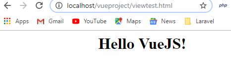 VueJS Installation via direct html file link
