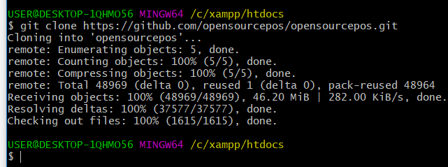 opensourcepos clone from git