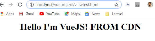 VueJS CDN Example