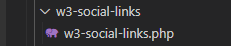 w3 social links