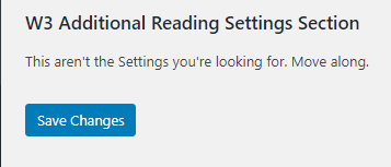 Add Section in WordPress Settings Page