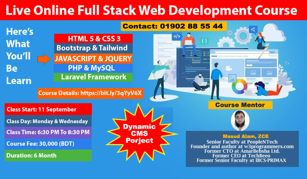 Full stack Web Development Course