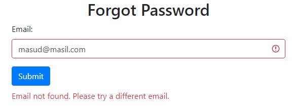 Forgot Password Form